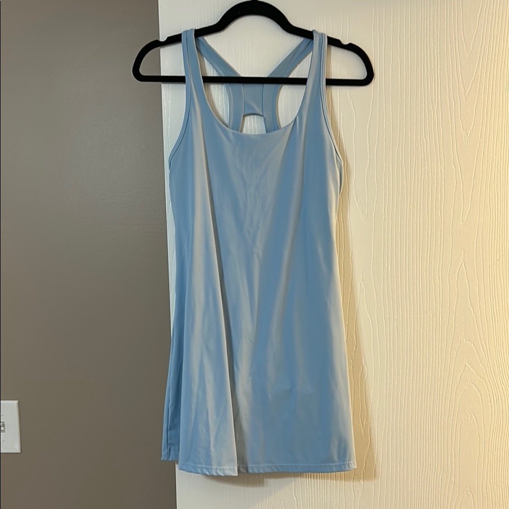 Women's Light Blue Athletic Dress with Shorts